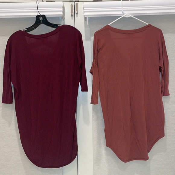 2 EXPRESS SHIRTS! Size: XS PERFECT CONDITION! Mauve Pink and Burgundy! - Picture 6 of 12